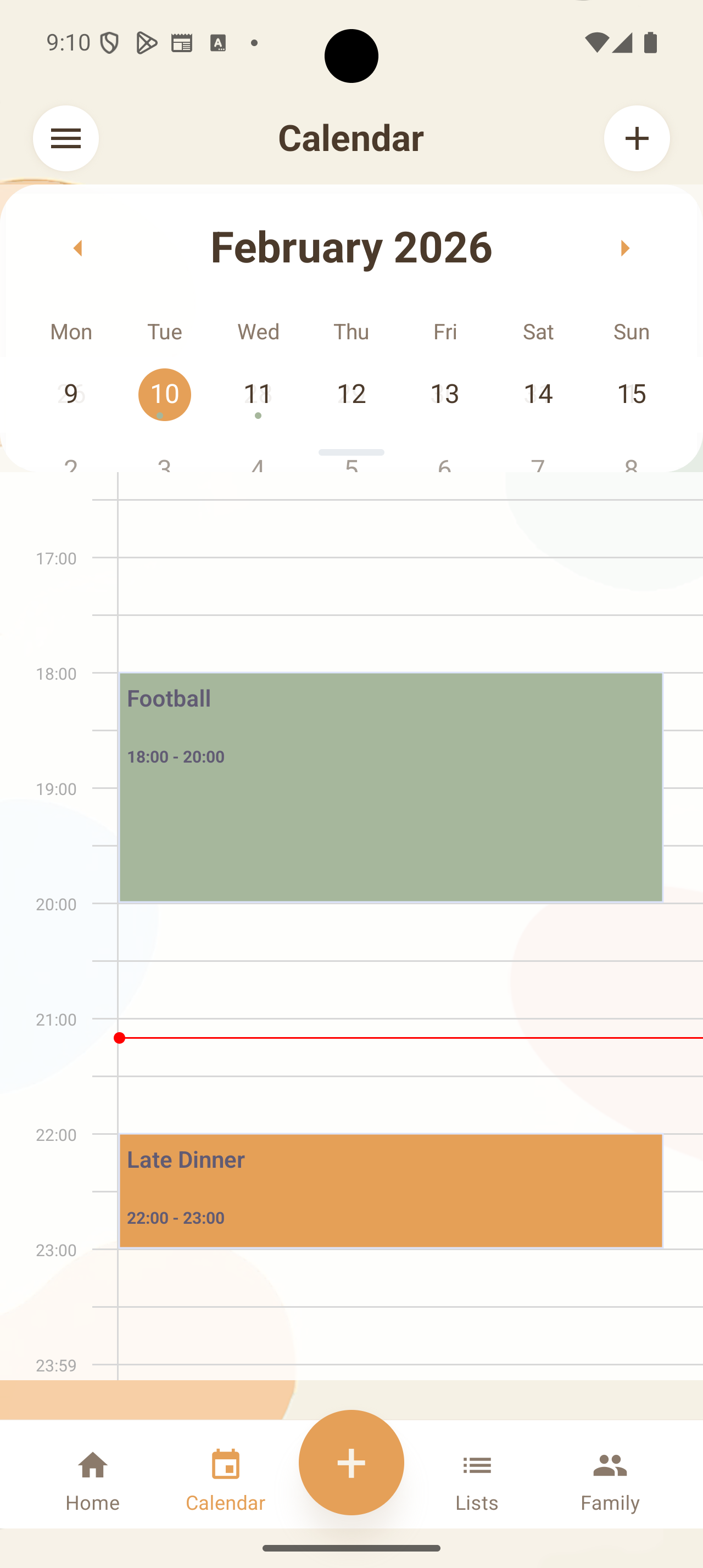 Planily daily calendar